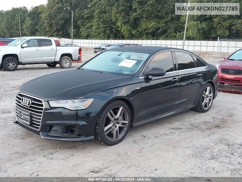 WAUGFAFCXGN027785 2016 Audi A6 2.0T Premium Plus