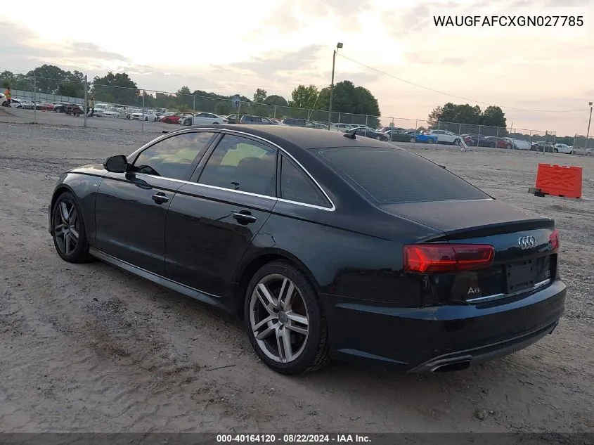 2016 Audi A6 2.0T Premium Plus VIN: WAUGFAFCXGN027785 Lot: 40164120