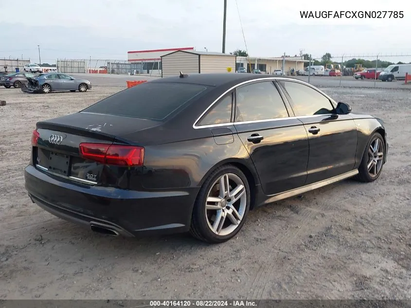 WAUGFAFCXGN027785 2016 Audi A6 2.0T Premium Plus