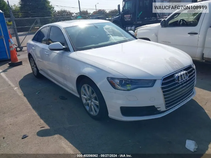 WAUCFAFC7GN108919 2016 Audi A6 2.0T Premium