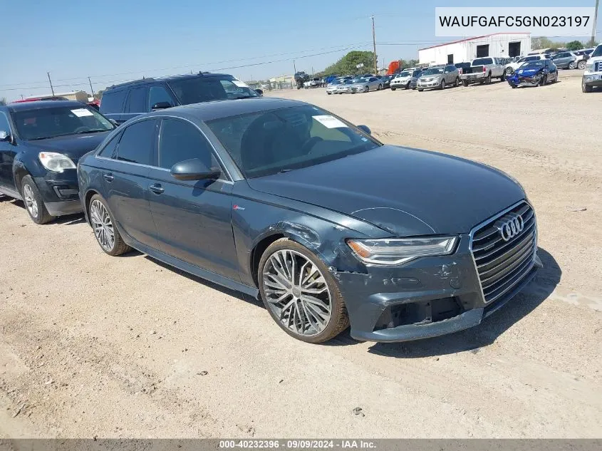 2016 Audi A6 3.0T Premium Plus VIN: WAUFGAFC5GN023197 Lot: 40232396