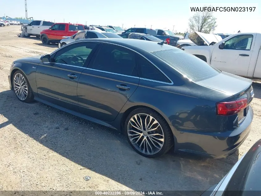 2016 Audi A6 3.0T Premium Plus VIN: WAUFGAFC5GN023197 Lot: 40232396