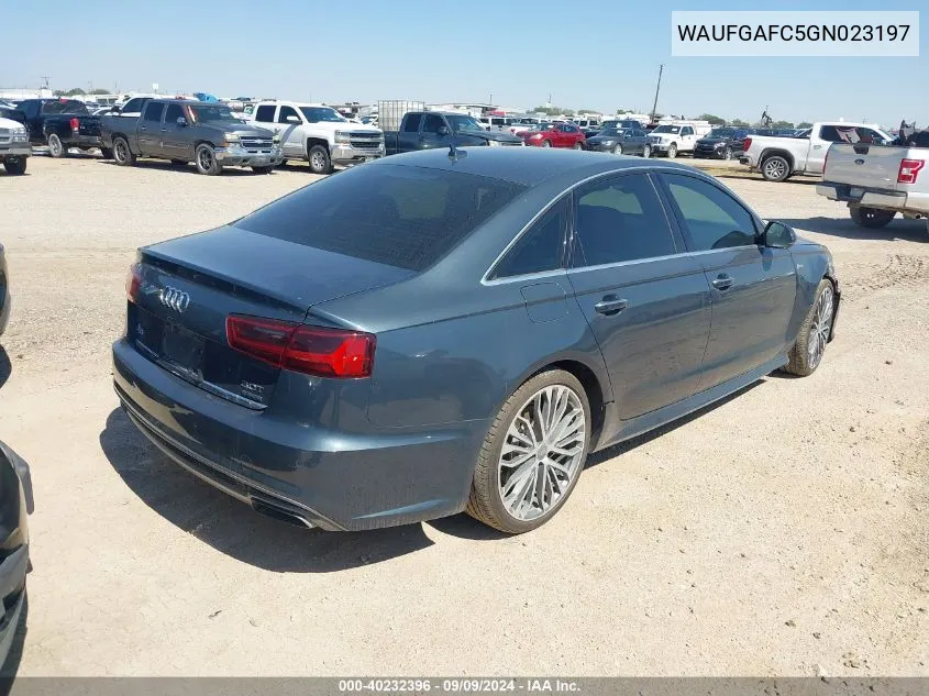 2016 Audi A6 3.0T Premium Plus VIN: WAUFGAFC5GN023197 Lot: 40232396