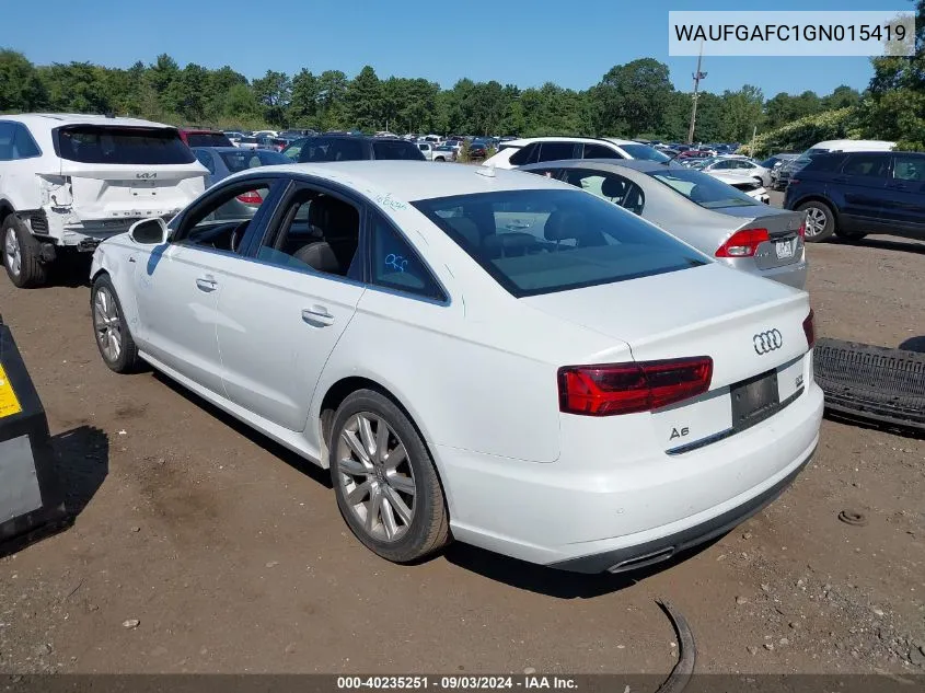 WAUFGAFC1GN015419 2016 Audi A6 3.0T Premium Plus