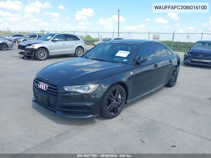 2016 Audi A6 2.0T Premium VIN: WAUFFAFC2GN016100 Lot: 40277861