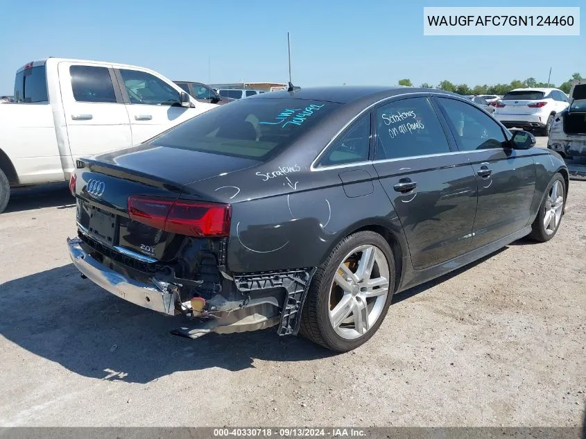 2016 Audi A6 2.0T Premium Plus VIN: WAUGFAFC7GN124460 Lot: 40330718