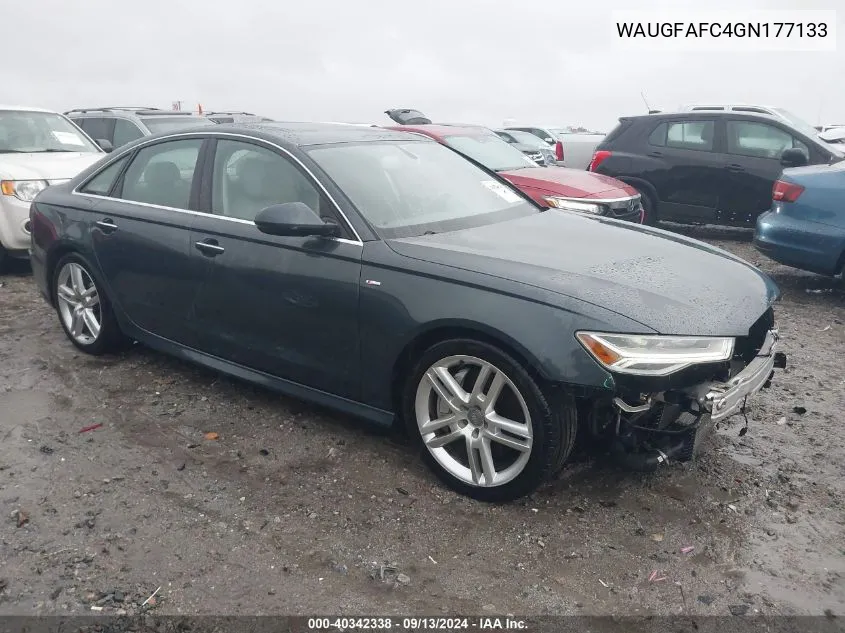 2016 Audi A6 2.0T Premium Plus VIN: WAUGFAFC4GN177133 Lot: 40342338