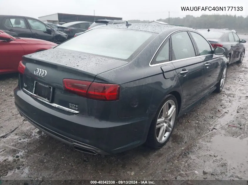 2016 Audi A6 2.0T Premium Plus VIN: WAUGFAFC4GN177133 Lot: 40342338