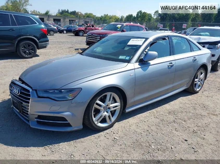 2016 Audi A6 2.0T Premium Plus VIN: WAUGFAFC4GN144164 Lot: 40342632