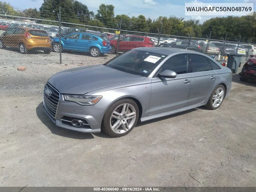 2016 Audi A6 3.0T Premium Plus VIN: WAUHGAFC5GN048769 Lot: 40366040