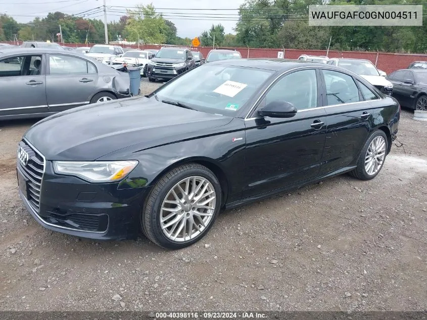 WAUFGAFC0GN004511 2016 Audi A6 3.0T Premium Plus