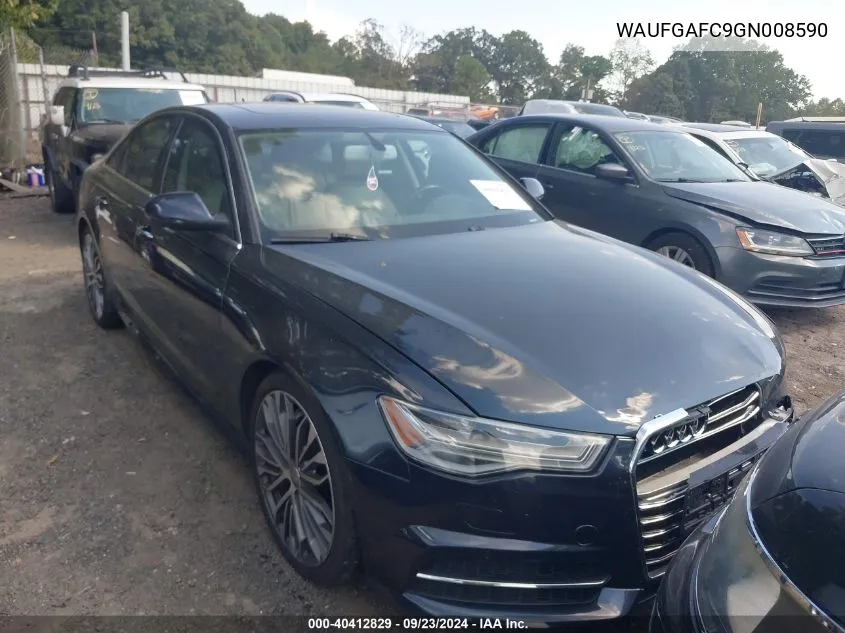 2016 Audi A6 3.0T Premium Plus VIN: WAUFGAFC9GN008590 Lot: 40412829