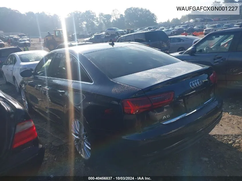 WAUFGAFCXGN001227 2016 Audi A6 3.0T Premium Plus