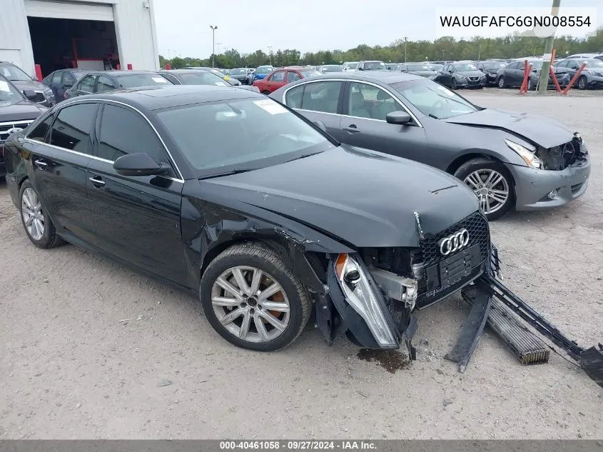 WAUGFAFC6GN008554 2016 Audi A6 2.0T Premium Plus