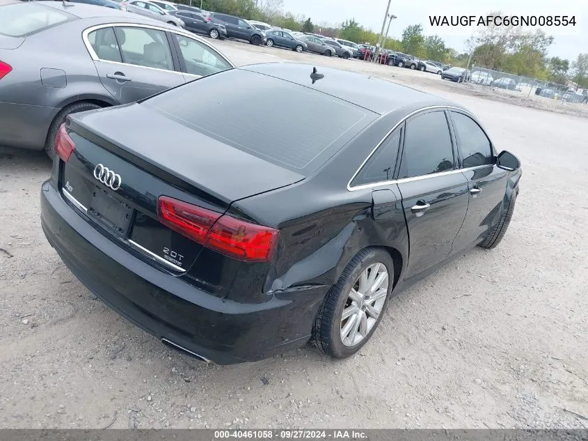 WAUGFAFC6GN008554 2016 Audi A6 2.0T Premium Plus