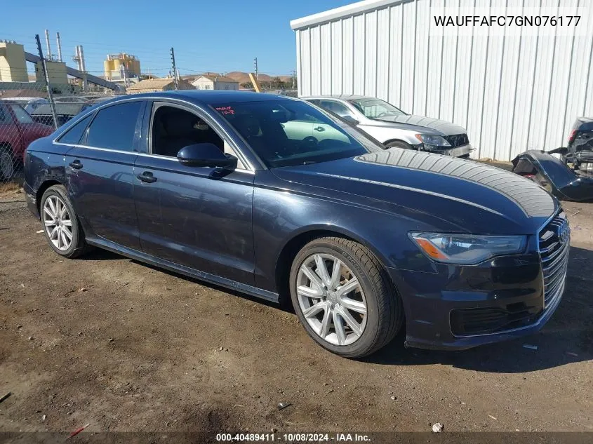 2016 Audi A6 2.0T Premium VIN: WAUFFAFC7GN076177 Lot: 40489411