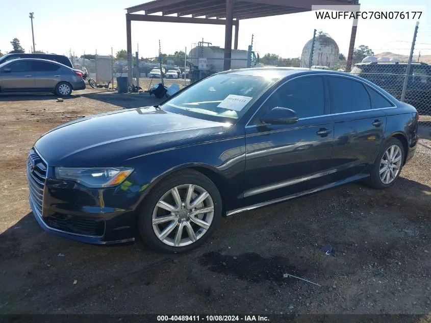 2016 Audi A6 2.0T Premium VIN: WAUFFAFC7GN076177 Lot: 40489411