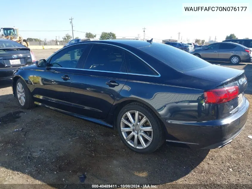 2016 Audi A6 2.0T Premium VIN: WAUFFAFC7GN076177 Lot: 40489411