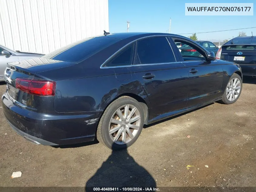 2016 Audi A6 2.0T Premium VIN: WAUFFAFC7GN076177 Lot: 40489411