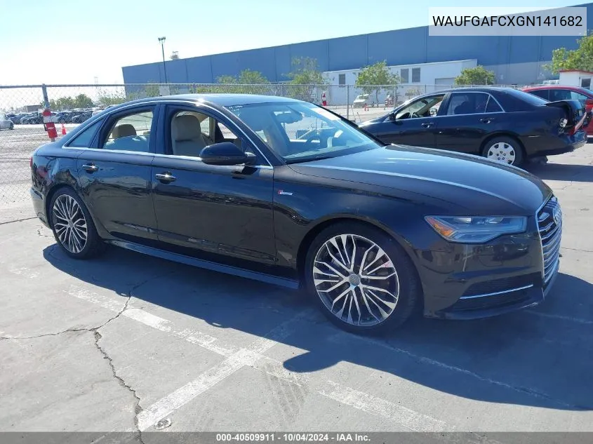 2016 Audi A6 3.0T Premium Plus VIN: WAUFGAFCXGN141682 Lot: 40509911