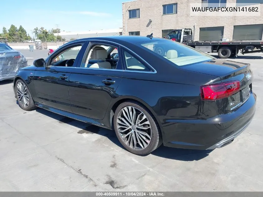 2016 Audi A6 3.0T Premium Plus VIN: WAUFGAFCXGN141682 Lot: 40509911