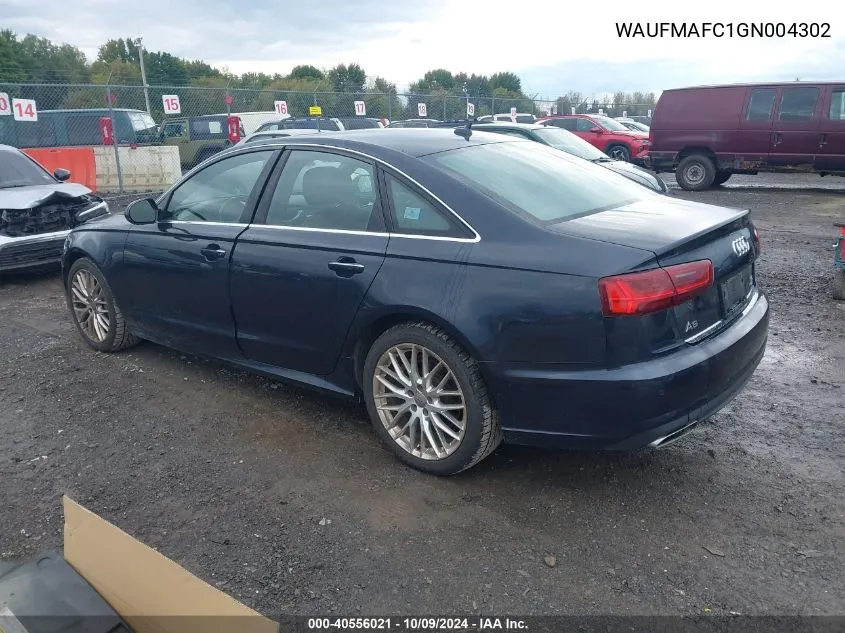 WAUFMAFC1GN004302 2016 Audi A6 3.0 Tdi Premium Plus