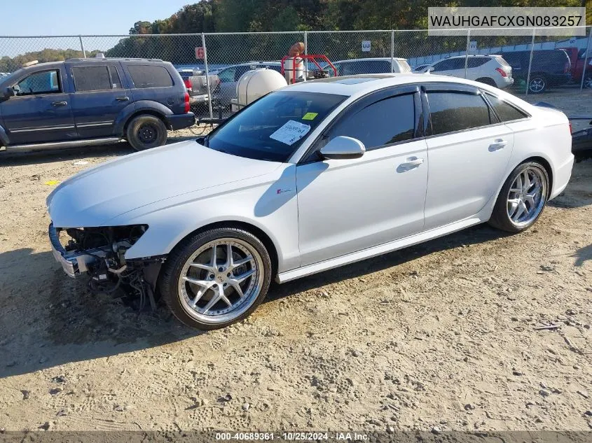 2016 Audi A6 3.0T Premium Plus VIN: WAUHGAFCXGN083257 Lot: 40689361