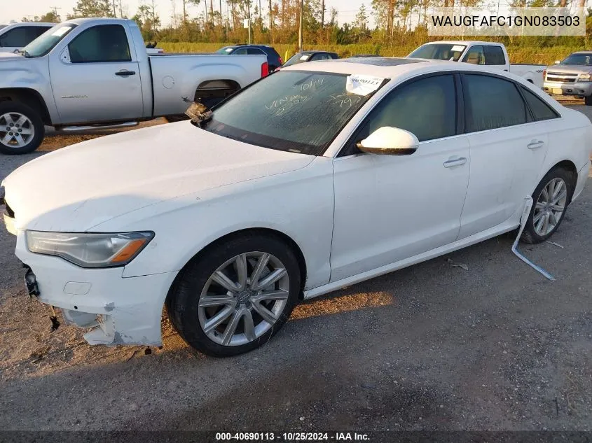 2016 Audi A6 2.0T Premium Plus VIN: WAUGFAFC1GN083503 Lot: 40690113