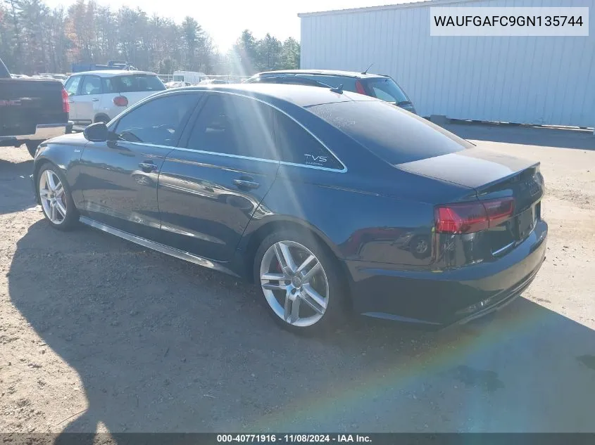 2016 Audi A6 3.0T Premium Plus VIN: WAUFGAFC9GN135744 Lot: 40771916