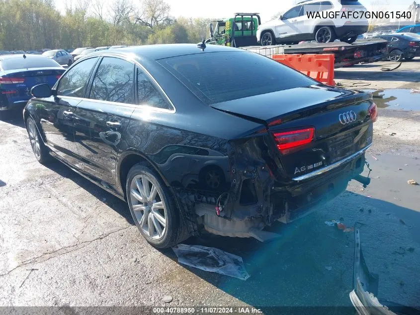 WAUGFAFC7GN061540 2016 Audi A6 2.0T Premium Plus