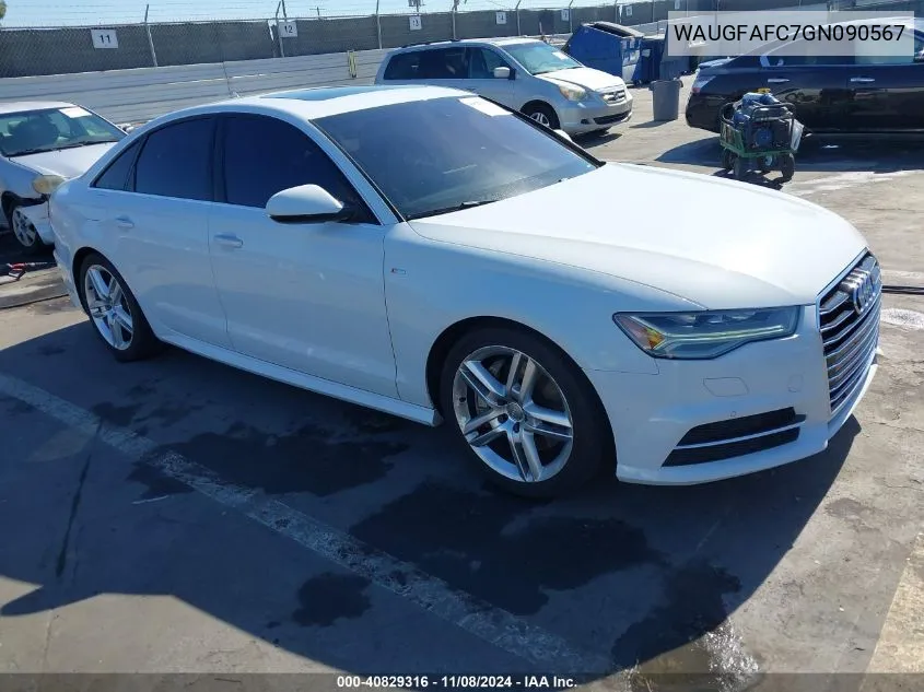 2016 Audi A6 2.0T Premium Plus VIN: WAUGFAFC7GN090567 Lot: 40829316