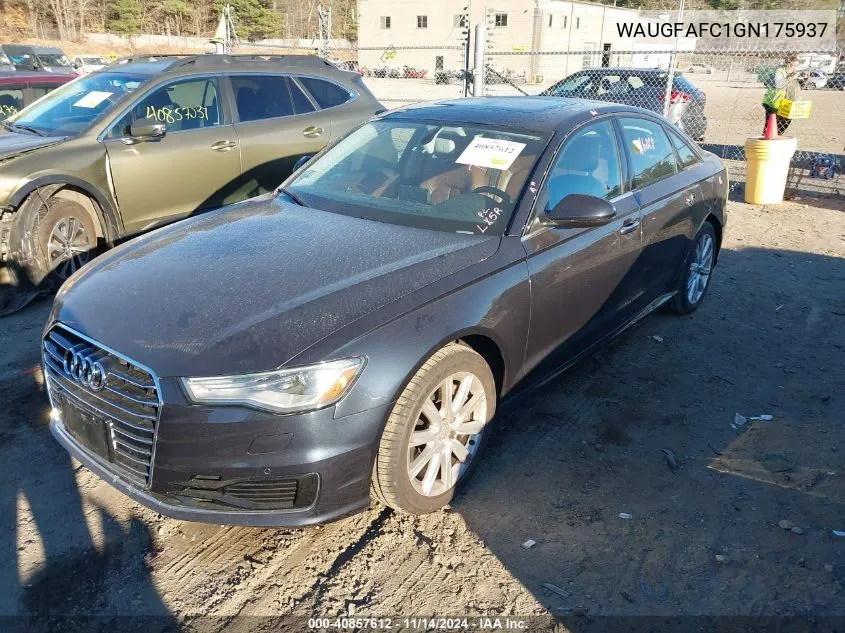 2016 Audi A6 2.0T Premium Plus VIN: WAUGFAFC1GN175937 Lot: 40857612