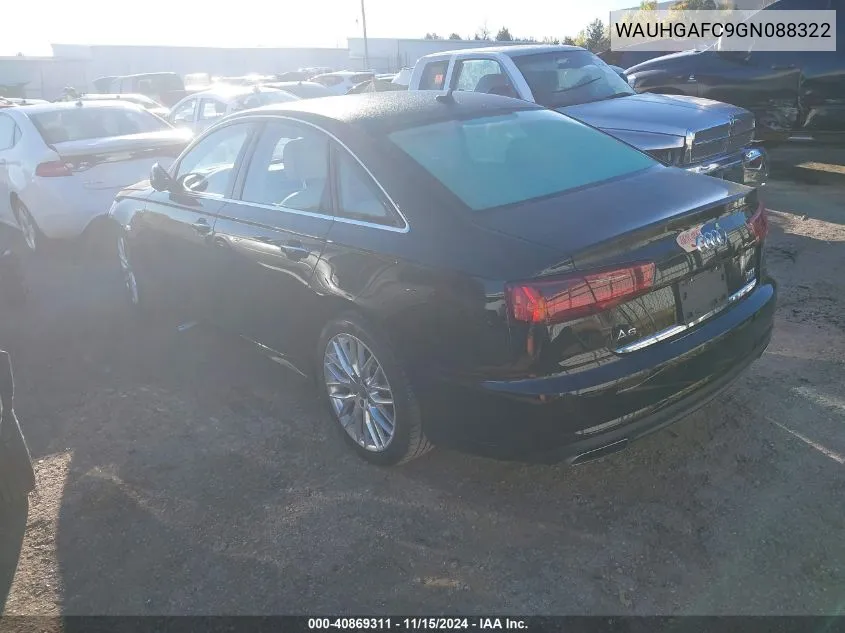 WAUHGAFC9GN088322 2016 Audi A6 3.0T Premium Plus