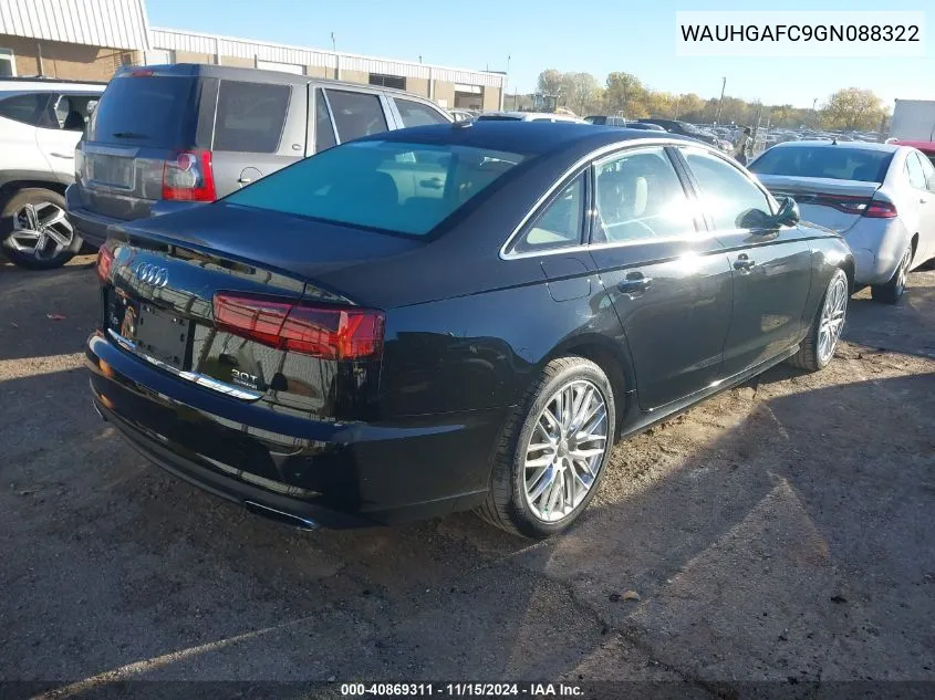 WAUHGAFC9GN088322 2016 Audi A6 3.0T Premium Plus