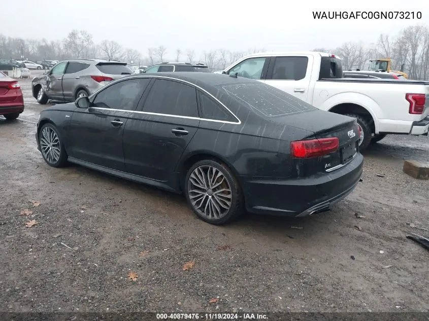 2016 Audi A6 3.0T Premium Plus VIN: WAUHGAFC0GN073210 Lot: 40879476