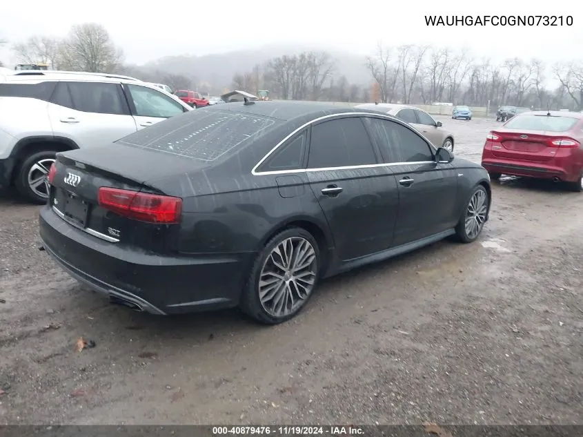 2016 Audi A6 3.0T Premium Plus VIN: WAUHGAFC0GN073210 Lot: 40879476