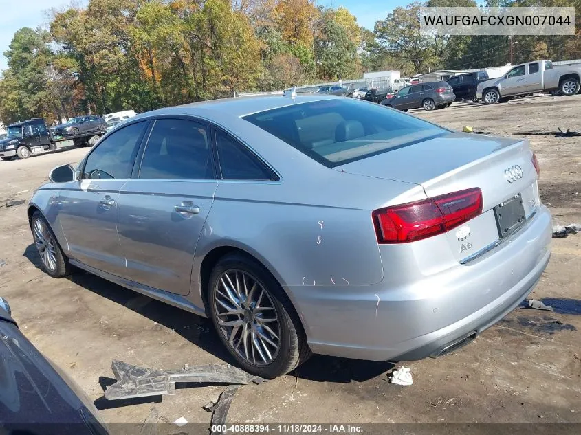 2016 Audi A6 3.0T Premium Plus VIN: WAUFGAFCXGN007044 Lot: 40888394