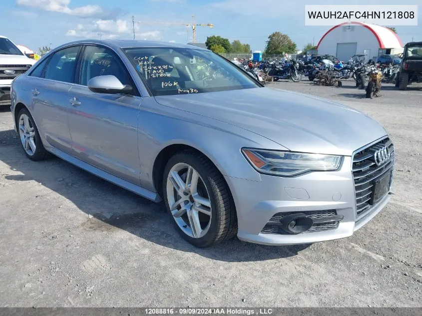 2017 Audi A6 VIN: WAUH2AFC4HN121808 Lot: 12088816