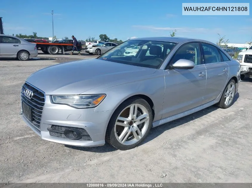 2017 Audi A6 VIN: WAUH2AFC4HN121808 Lot: 12088816