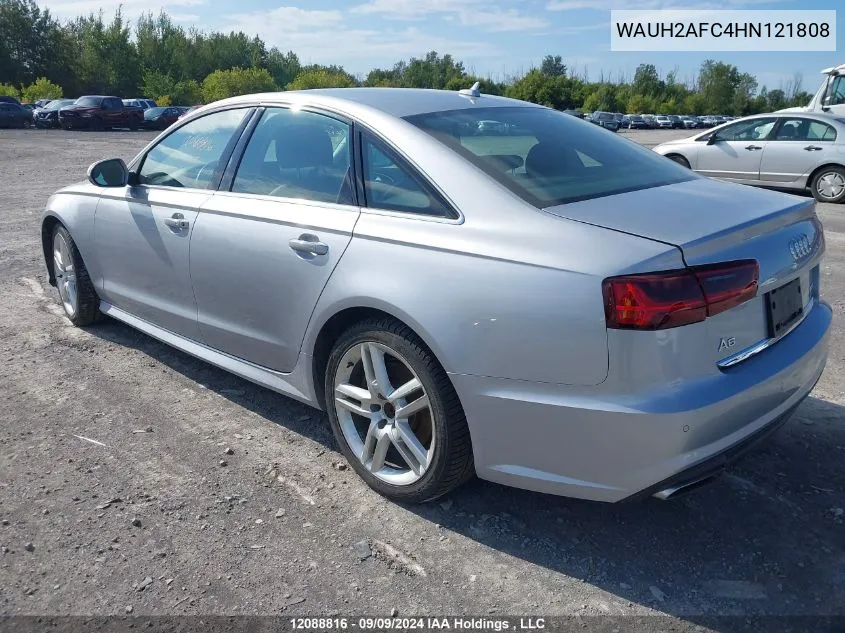 2017 Audi A6 VIN: WAUH2AFC4HN121808 Lot: 12088816