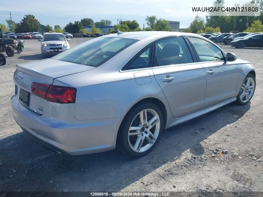 2017 Audi A6 VIN: WAUH2AFC4HN121808 Lot: 12088816