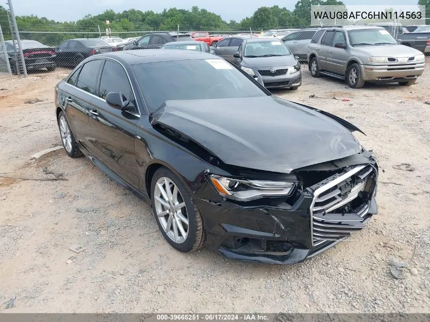 2017 Audi A6 2.0T Premium VIN: WAUG8AFC6HN114563 Lot: 39665251