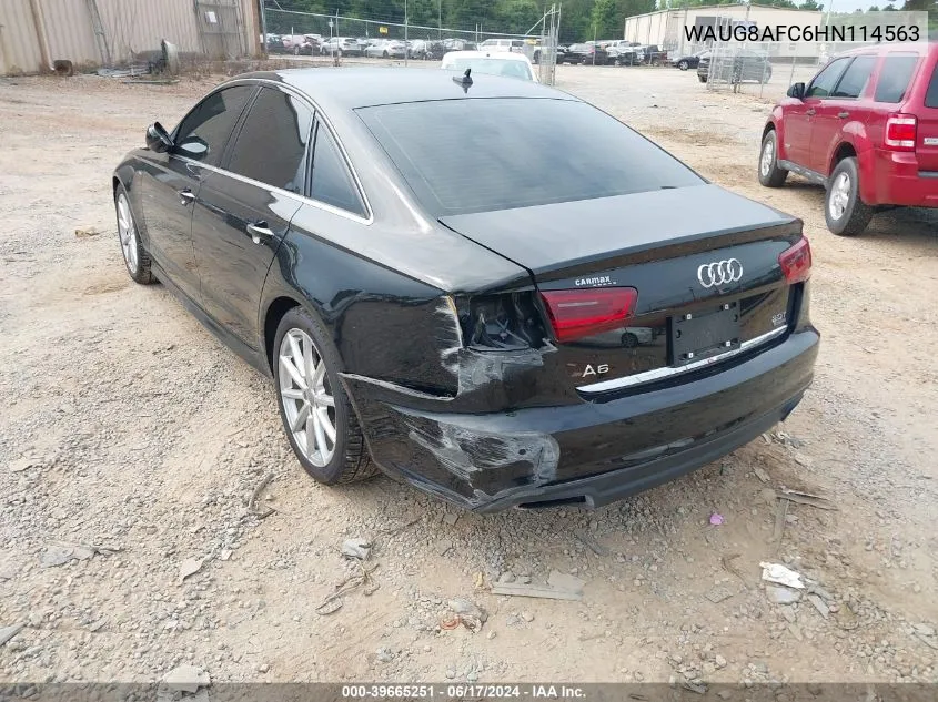 2017 Audi A6 2.0T Premium VIN: WAUG8AFC6HN114563 Lot: 39665251