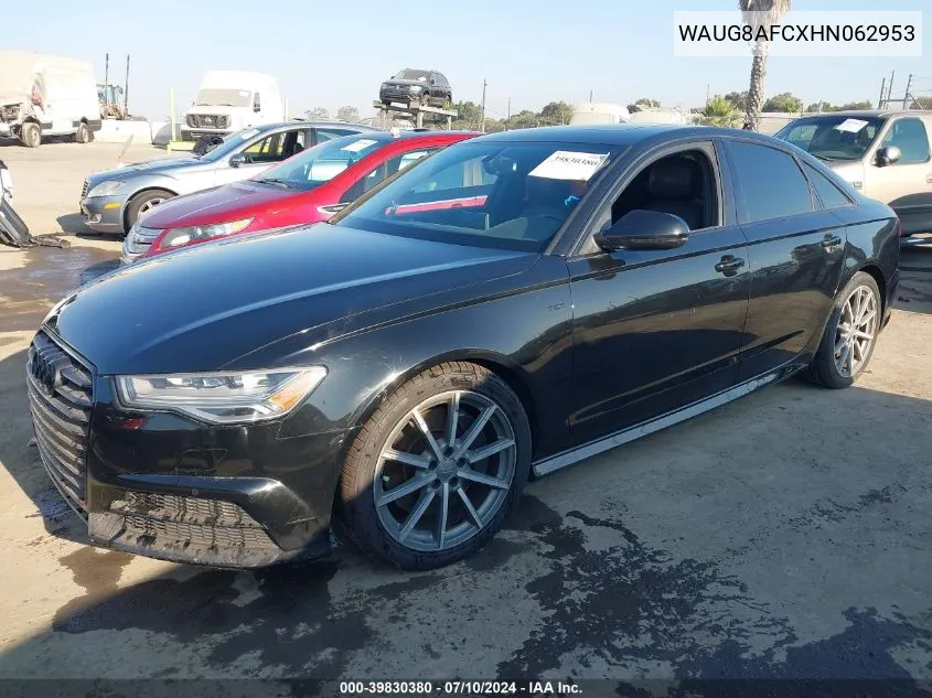 WAUG8AFCXHN062953 2017 Audi A6 2.0T Premium