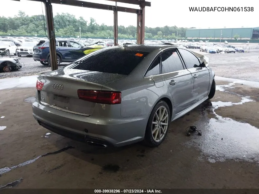 WAUD8AFC0HN061538 2017 Audi A6 2.0T Premium