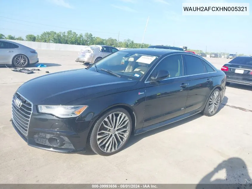 WAUH2AFCXHN005321 2017 Audi A6 3.0T Premium Plus