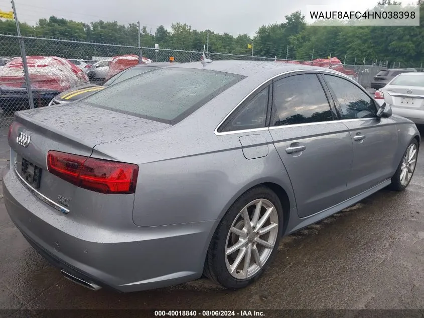 WAUF8AFC4HN038398 2017 Audi A6 2.0T Premium