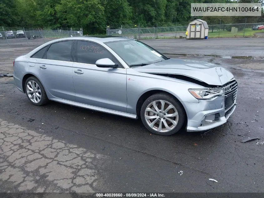 2017 Audi A6 Premium Plus VIN: WAUF2AFC4HN100464 Lot: 40039860