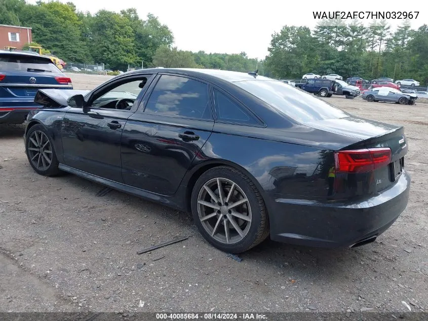 2017 Audi A6 Premium Plus VIN: WAUF2AFC7HN032967 Lot: 40085684