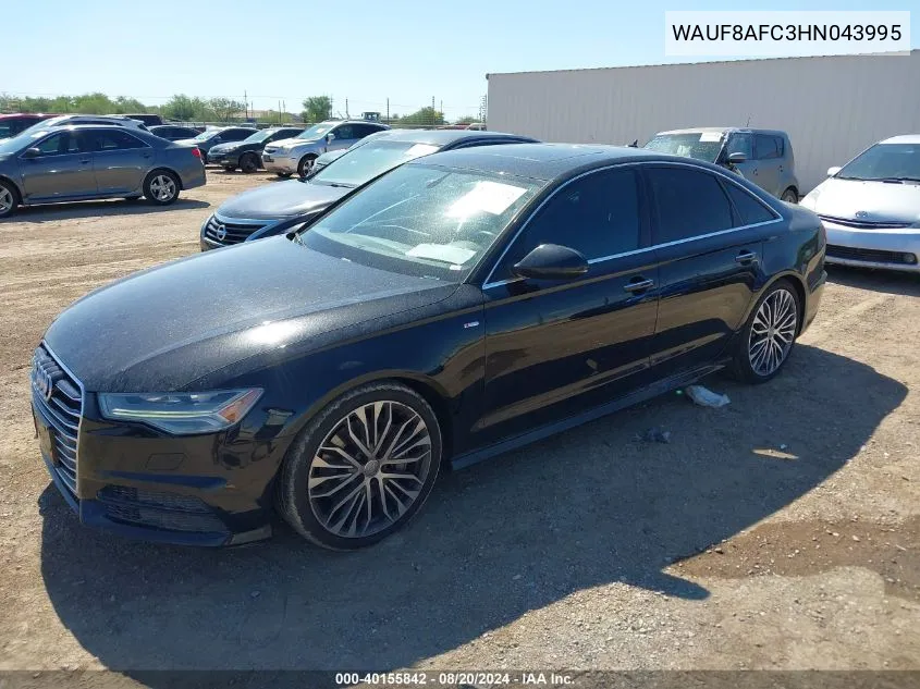 2017 Audi A6 2.0T Premium VIN: WAUF8AFC3HN043995 Lot: 40155842